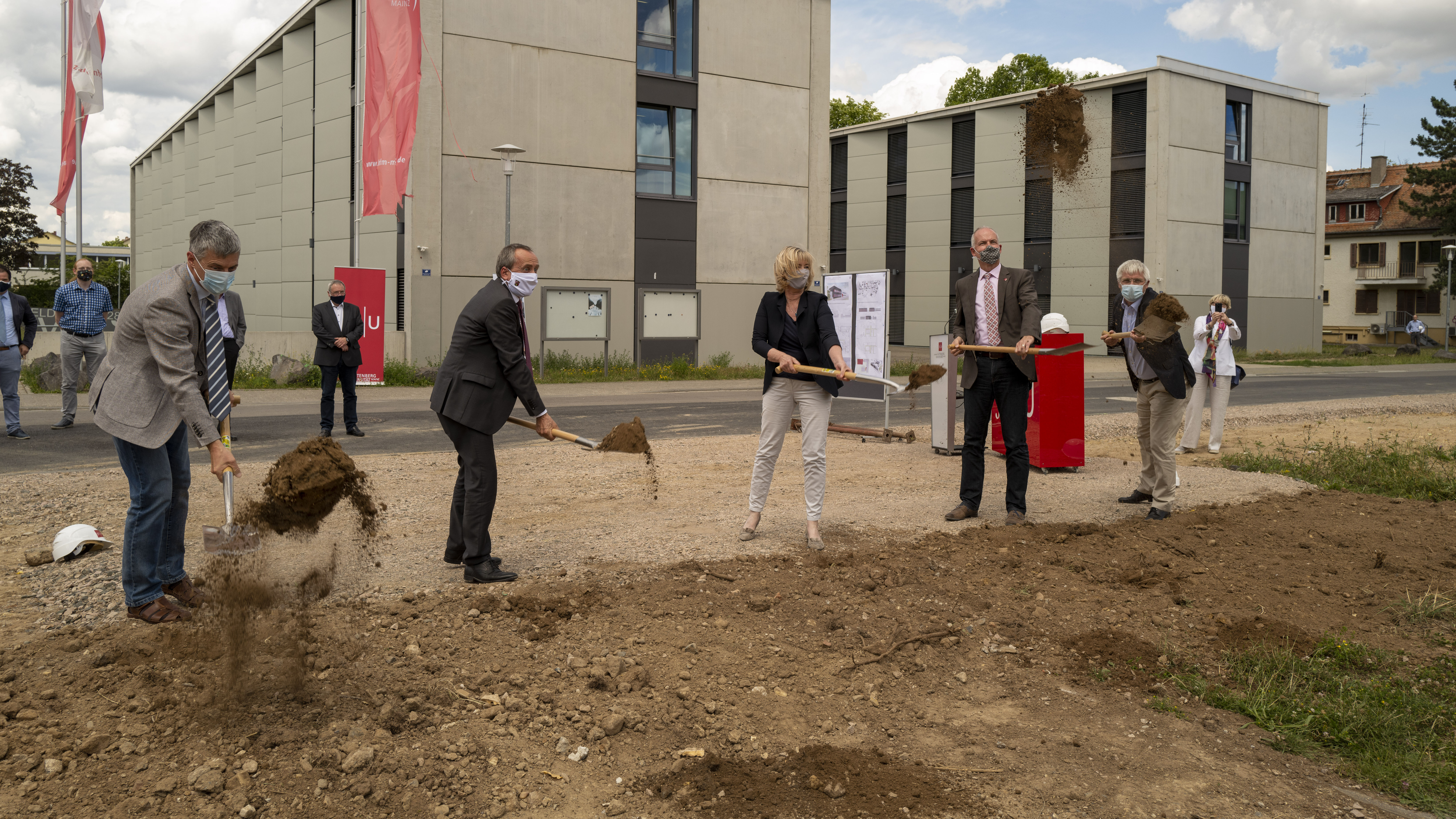 First groundbreaking ceremony for the new nuclear chemistry building