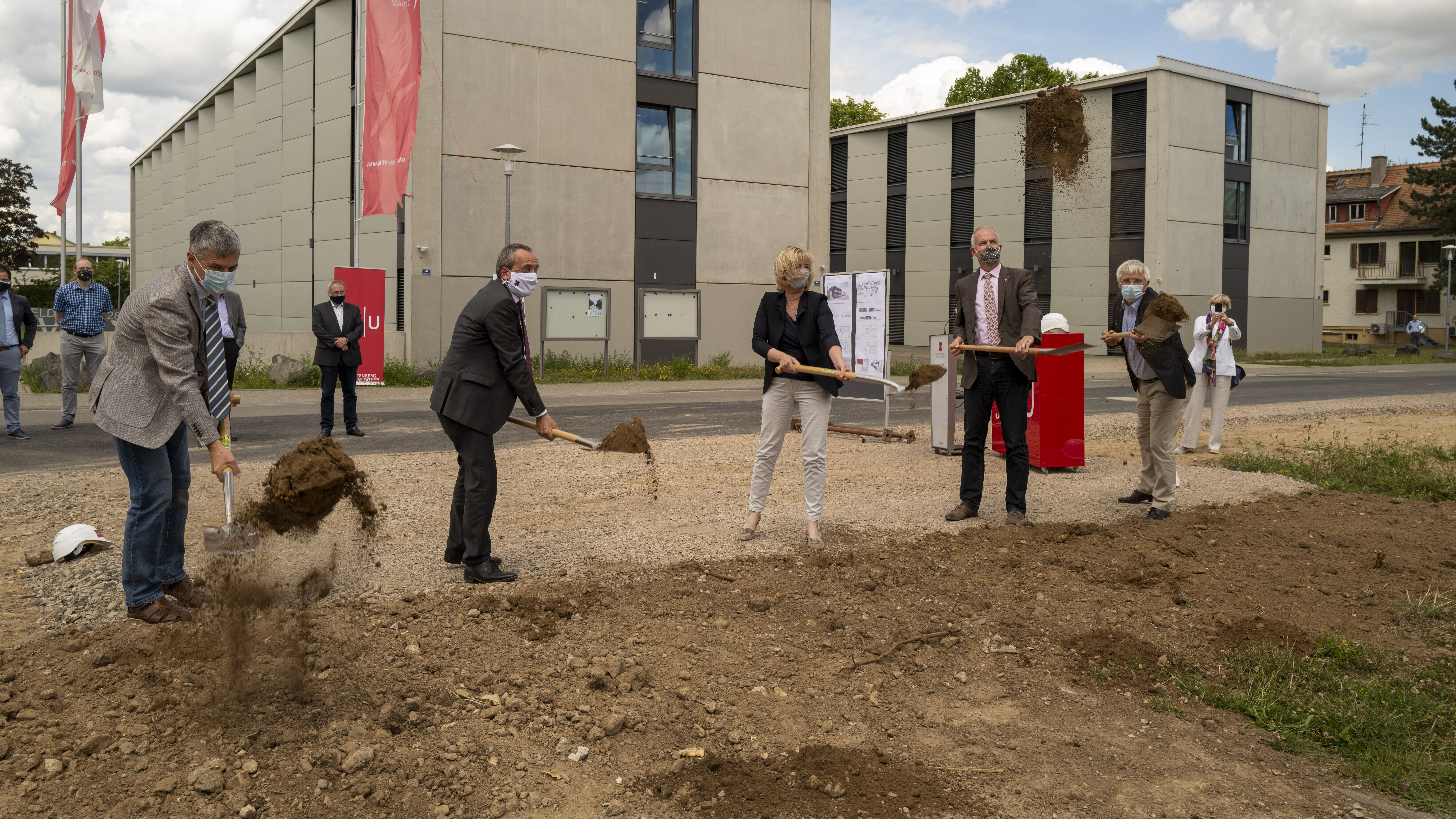 First groundbreaking ceremony for the new nuclear chemistry building